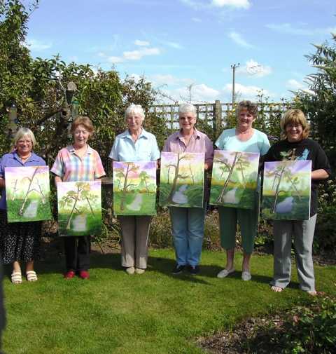 art class in shropshire with artist diane jennings